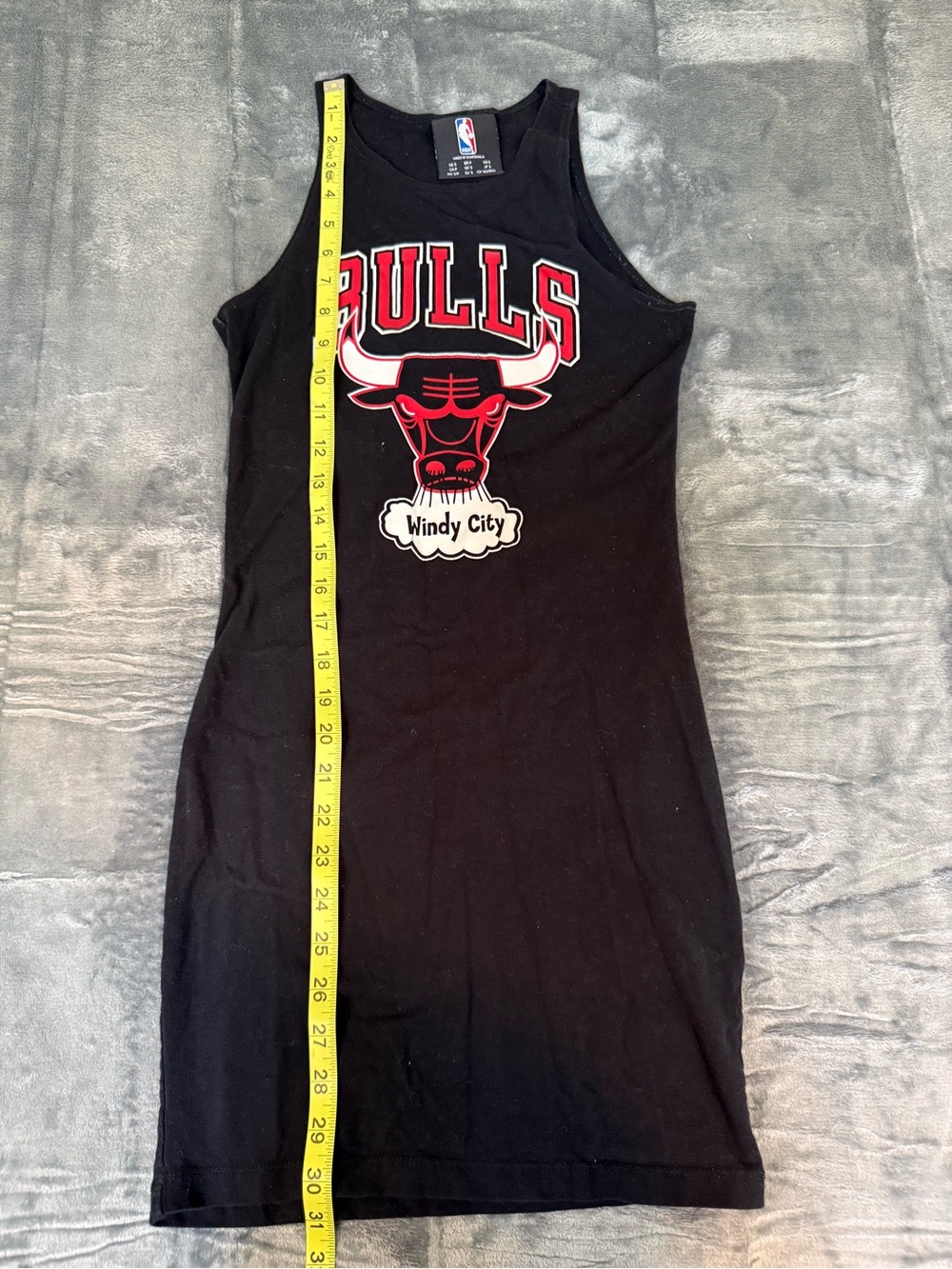 Vintage NBA Chicago Bulls Black Tank Dress - Picture 4 of 6